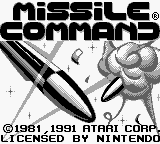 Missile Command (USA, Europe) Title Screen